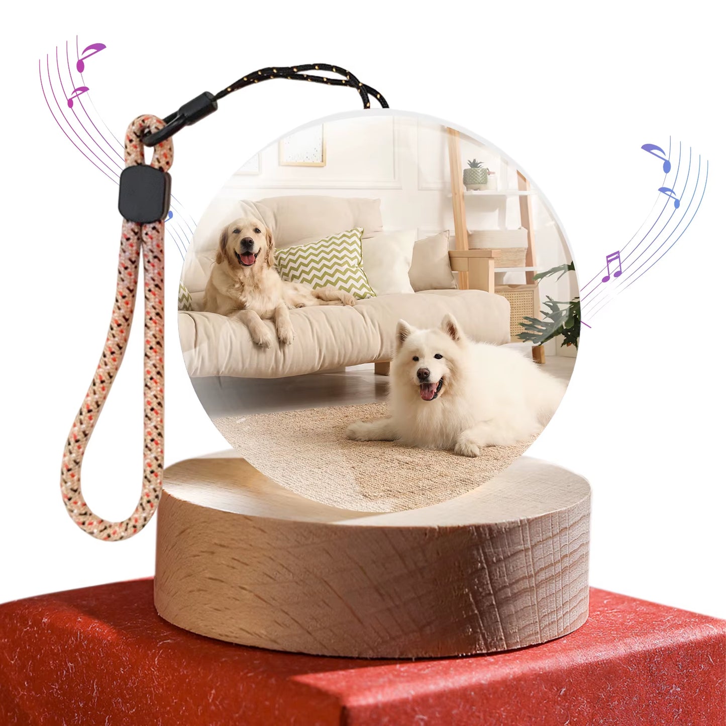 2.76 Inch Crystal Ball Video Player Upload Videos & Photos Digital Display Memory Sphere for Birthday Anniversary Xmas